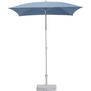 Sonnenschirm, quadratisch, LxB 1600 x 1600 mm, Gestell weiß, himmelblau