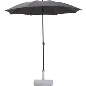 Sonnenschirm, rundes Design, Ø 2000 mm, Gestell anthrazit, grau