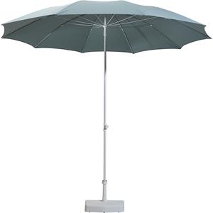 Parasol, rond ontwerp, Ø 2800 mm, frame wit, zeeblauw