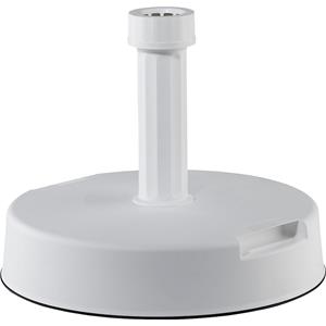Parasolvoet rond, h x Ø = 90 x 400 mm, voor een stok-Ø van 19 - 38 mm, wit