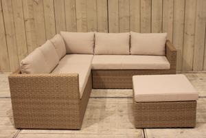 Eurofleur Aanbieding Gibson loungeset rattan grey