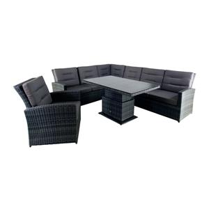 Oosterik Home Dining hoekset San Bernardino Raisin Black
