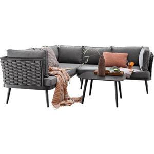 Destiny Tuinset Rimini 2 loungebanken met salontafel (set, 12-delig)