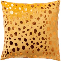 Dutch Decor TINO - Kussenhoes velvet 45x45 cm Golden Glow - geel - 