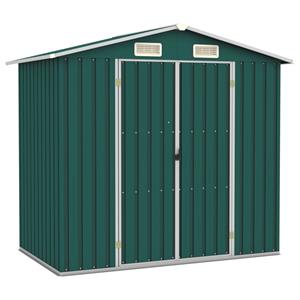 Vidaxl Vidaxl Tuinschuur 205x129x183 Cm Gegalvaniseerd Staal Groen