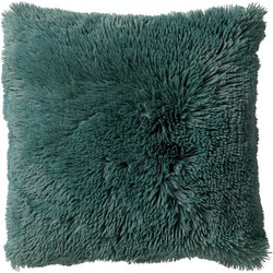 Dutch Decor FLUFFY - Kussenhoes unikleur 60x60 cm - Sagebrush Green - groen - 