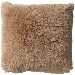 Dutch Decor FLUFFY - Kussenhoes unikleur 60x60 cm - Pumice Stone - beige - 