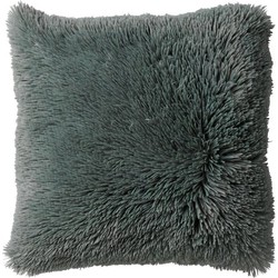 Dutch Decor FLUFFY - Kussenhoes unikleur 60x60 cm - Jadeite - lichtgroen - 