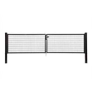 Giardino Dubbele Poort Napoli H 120 X L 2x200cm Zwart