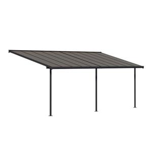 Canopia Palram -  | Capri 619x295x299cmterrasoverkapping Donkergrijs Brons
