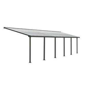 Canopia Palram -  | Olympia 980x294cm Terrasoverkapping Donkergrijs Helder