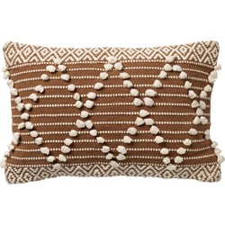 Dutch Decor JULIEN - Sierkussen van katoen 40x60 cm Tobacco Brown - bruin - 