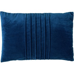 Dutch Decor PAX - Sierkussen velvet 40x60 cm Insignia Blue - blauw - 