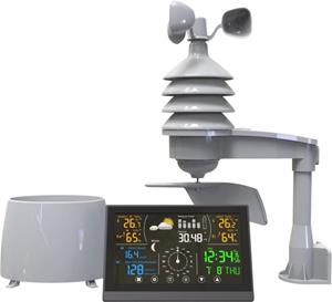 Denver Weerstation Binnen en Buiten - 8 in 1 - Draadloze Buitensensor - Weersvoorspelling - Wind & Regen - WS650