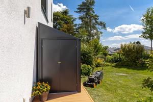 Spacemaker Metalen Gereedschapsschuur 410 - 124x295x208 Cm - Grijs
