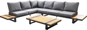 Yoi Loungeset Yuwaa Teak-Mixed Grey 3-Delig