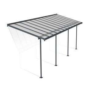 Palram-canopia - Palram-Canopia Aluminium Terrassenüberdachung mit Doppelstegplatten Sierra anthrazit 230 x 670 cm