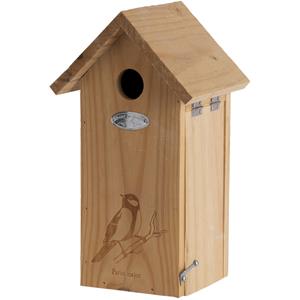 Best for Birds Vogelhuisje/nestkastje koolmees met silhouet 30 cm -