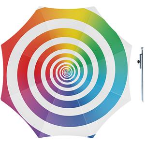 Parasol - regenboog - D160 cm - incl. draagtas - parasolharing - 49 cm -