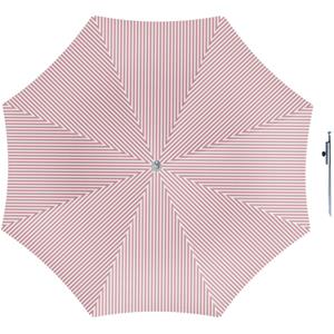 Parasol - rood/wit - D160 cm - incl. draagtas - parasolharing - 49 cm -