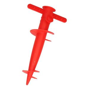 Rode strand parasolhouder / parasolboor/ parasolharing 30 cm -