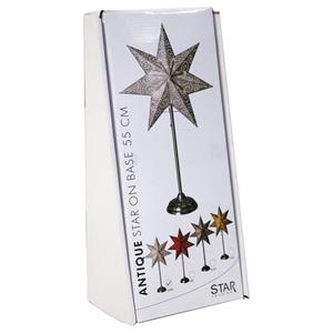 STAR TRADING Staande ster Antique, metaal/papier, goud