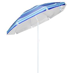 Blauwe tuin parasol met metalen frame 200 cm -