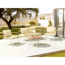 BELIANI Loungeset 4-zits wit met beige MONTESILVANO