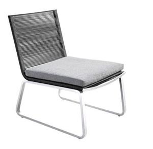 Yoi Kome lounge chair alu white/rope light grey/akarui