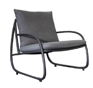 Yoi Youkou lounge chair alu black/flanelle grey