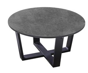 Yoi Teeburu coffee table 60x31cm. alu black/concrete