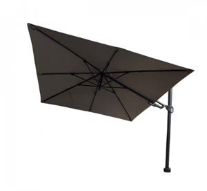 Borek Barletta vrijhangende zweefparasol 3x3 m. grijs 