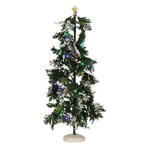 Luville Snowy Conifer With Lights - 40x14 cm - 