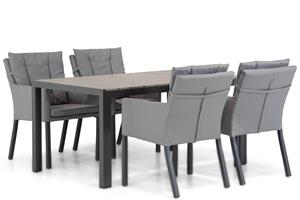 Lifestyle Garden Furniture Lifestyle Parma/Young 155 cm dining tuinset 5-delig