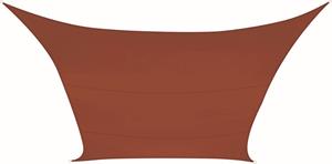 Perel Schaduwdoek, waterafstotend, 4 x 3 m, 160 g/m², polyester, rechthoek, terracotta