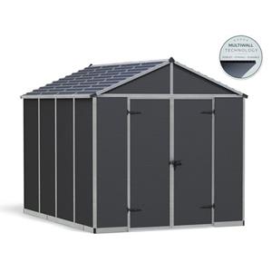palram-canopia Canopia Rubicon Polycarbonat Gerätehaus 237X303X235 cm Dunkelgrau