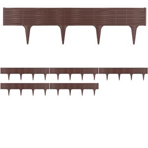 Prosperplast Beetumrandung "Garden border R222", rechteckig, Länge 390 cm, dunkelbraun