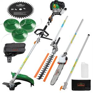 Gardebruk Benzine multitool 5in1 incl. accessoires + 3 spoelen