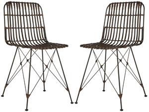 Safavieh Set van 2 tuinstoelen Lockhart | 