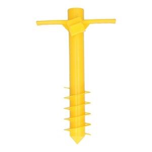 Gele parasolhouder/ parasolharing strand cm -
