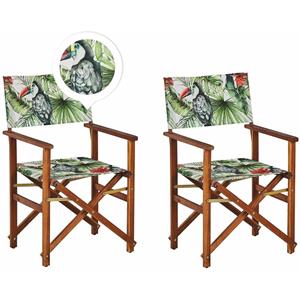 Beliani CINE Set van 2 stoelen Multicolor