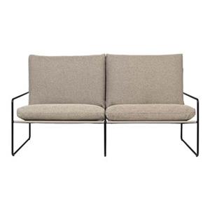 Ferm living Desert 2-zitsbank Black Dolce - Dark Sand