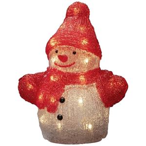 Konstsmide 6226-103 Acryl-Figur Schneemann Warmweiß LED Warmweiß