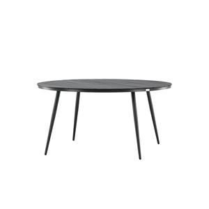 Nest outdoor Aaron tuintafel polywood zwart - Ø150 cm