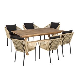 Macabane 6-persoons tuinset Malou incl. kussen | 
