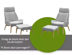 4 Seasons Outdoor Carthago loungeset Frozen 2x loungestoel met 2x footstool | 