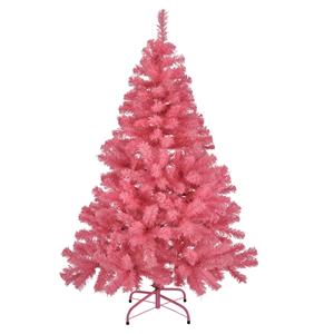 Tweedekans kerstboom/kunstboom - roze - 120 cm -