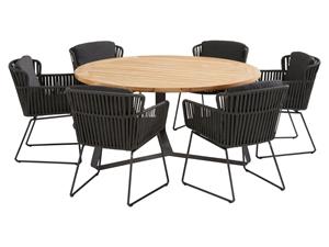 Taste by 4 Seasons Diningset Vitali Basso Ø160 cm Antraciet