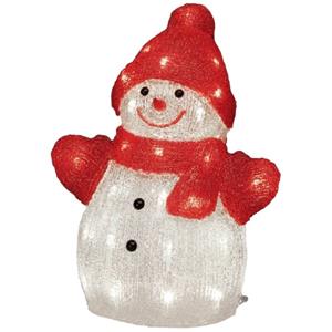 konstsmide Acryl-Figur EEK: G (A - G) Schneemann Warmweiß LED Warmweiß