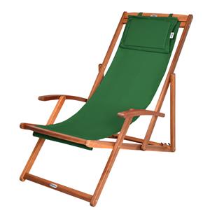 Casaria Ligstoel Groen Acaciahout 94x60x94cm